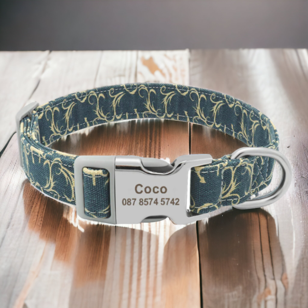 Wild Child personalised dog collar