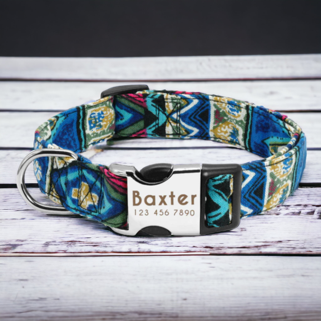 Ocean Oasis personalised dog collar