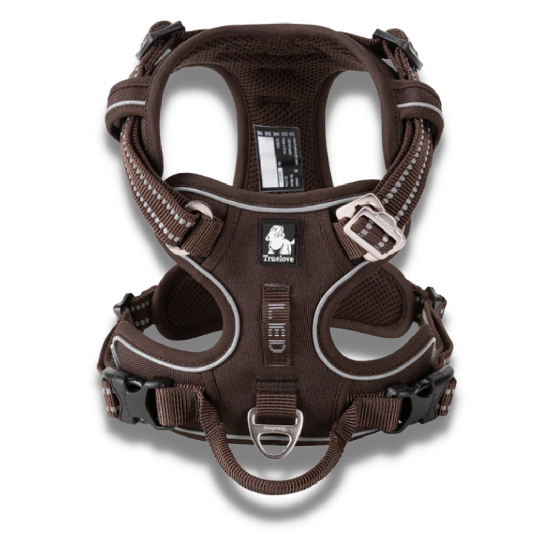 Brown Truelove No-Pull Adjustable Dog Harness