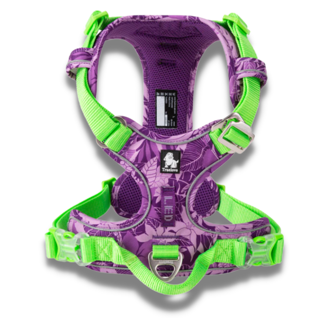 Purple Camo Truelove No-Pull Adjustable Dog Harness