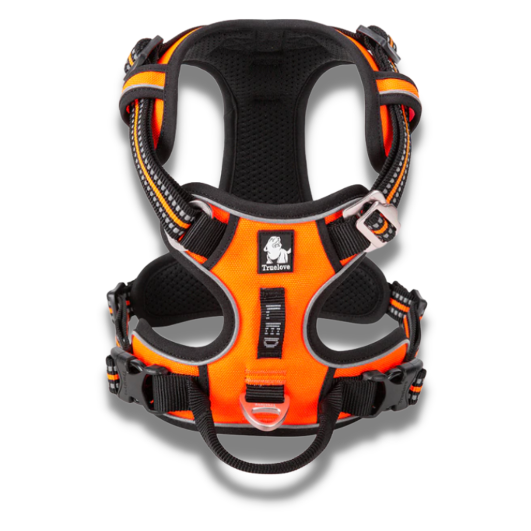 Orange Truelove No-Pull Adjustable Dog Harness