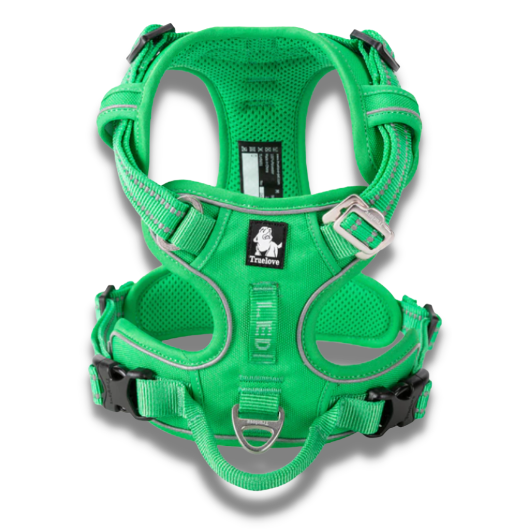 Green Truelove No-Pull Adjustable Dog Harness