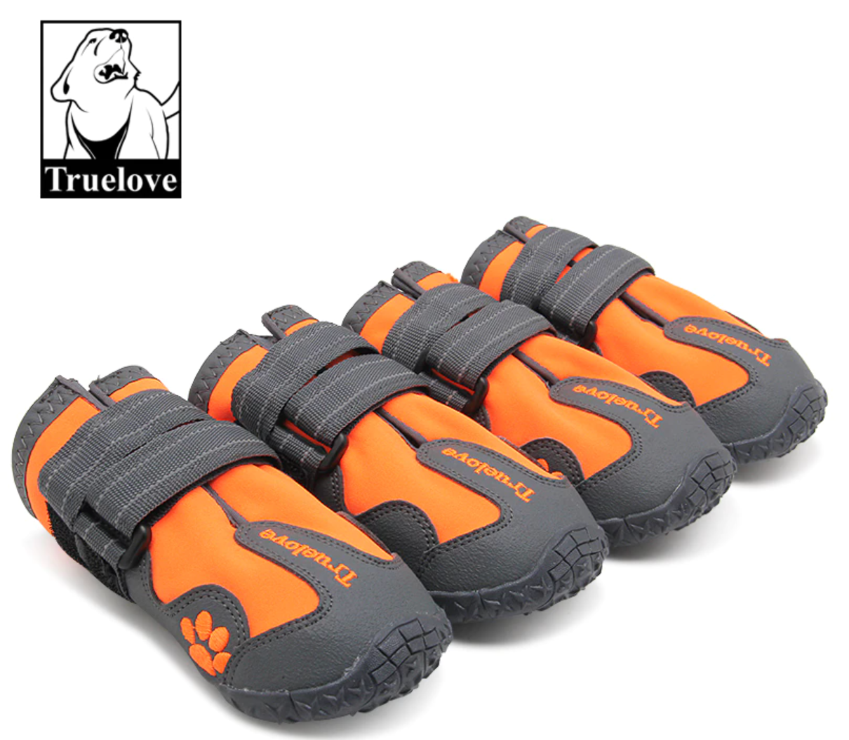 Orange Set of the Truelove Protection Dog Shoes