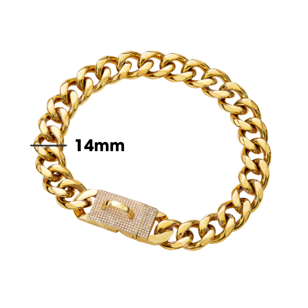 cuban link gold dog chain  cuban link gold dog collar  cuban link gold dog chain collar